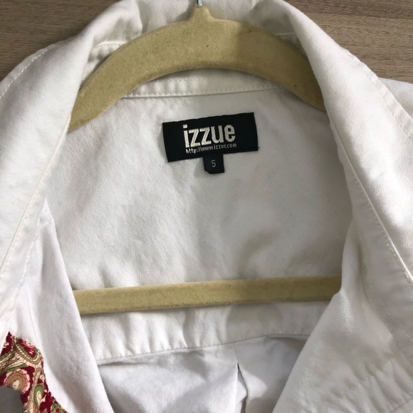 Izzue men’s short-sleeve button up, size 5 or XXL - Picture 3 of 4